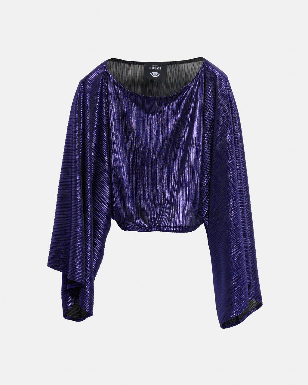 Crop Top Plissettato