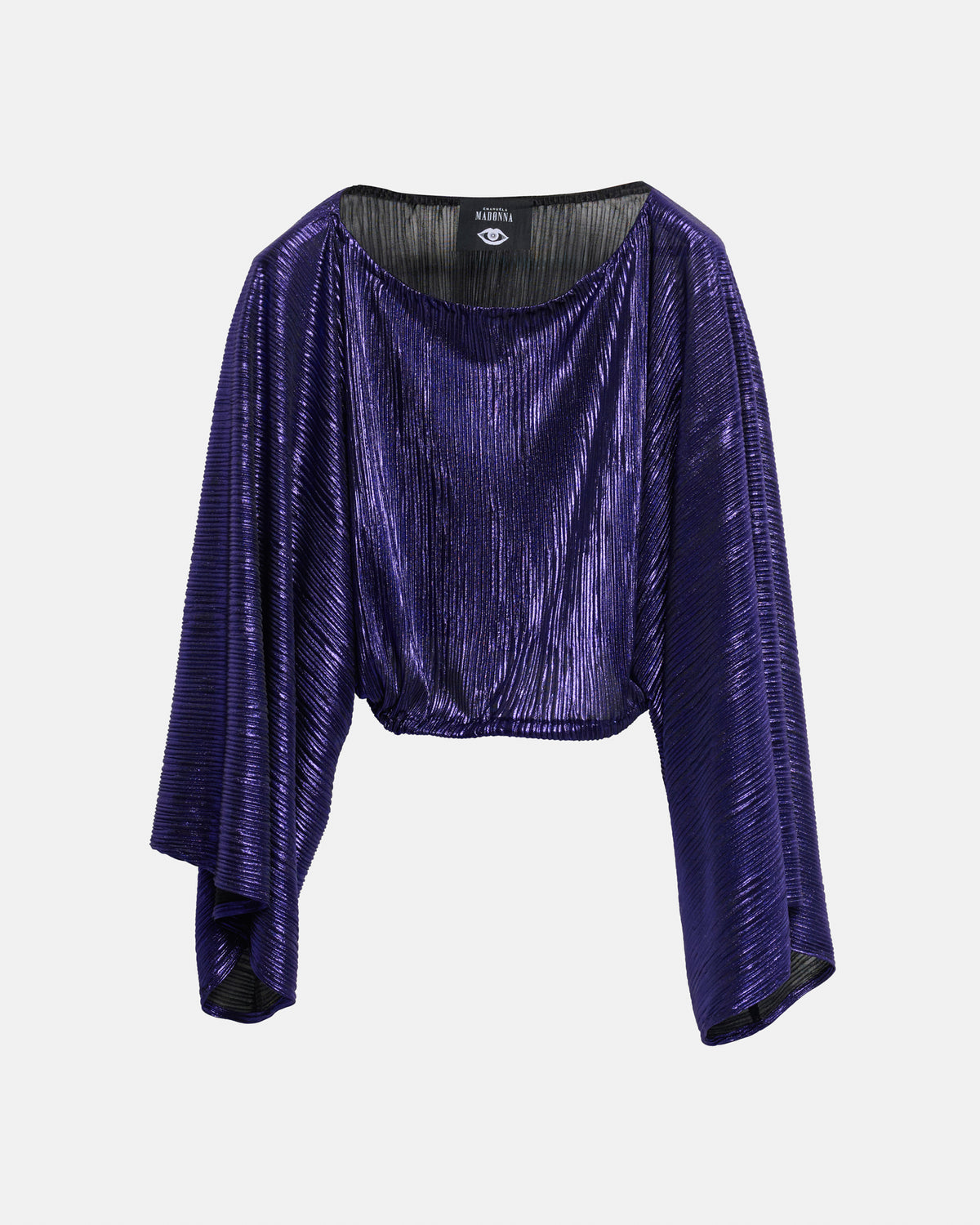 Crop Top Plissettato