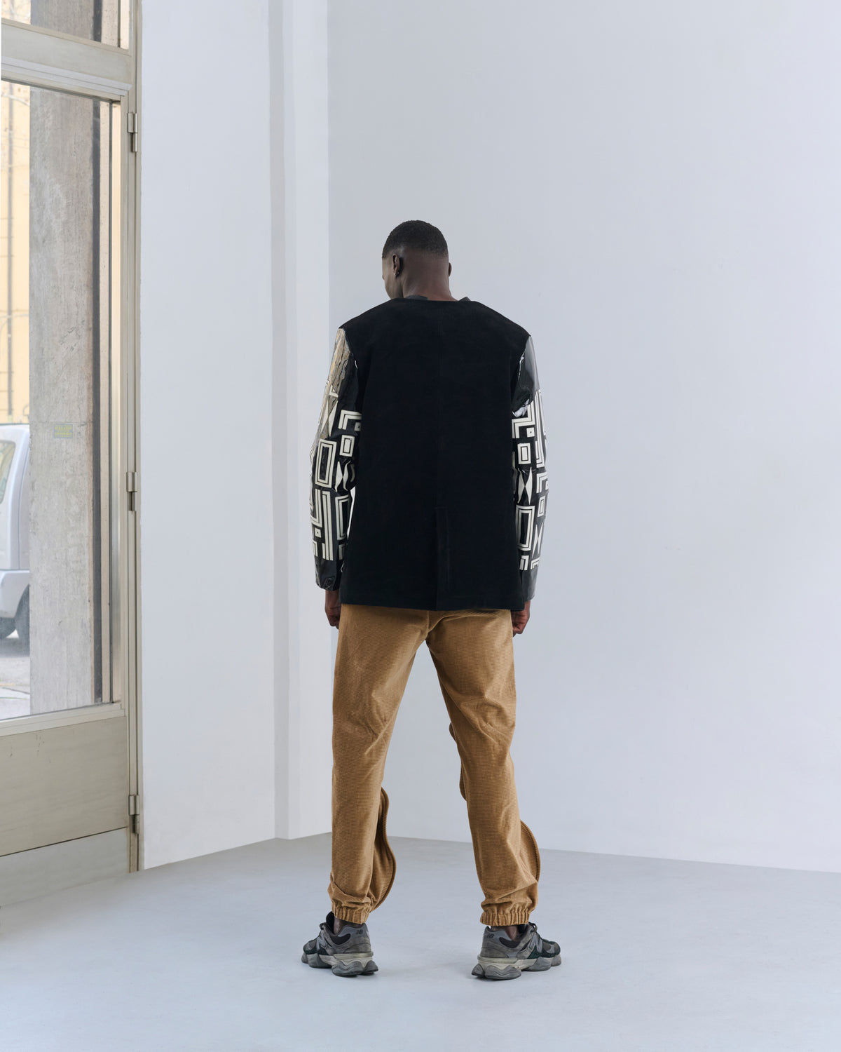 Giacca Kimono in Pelle