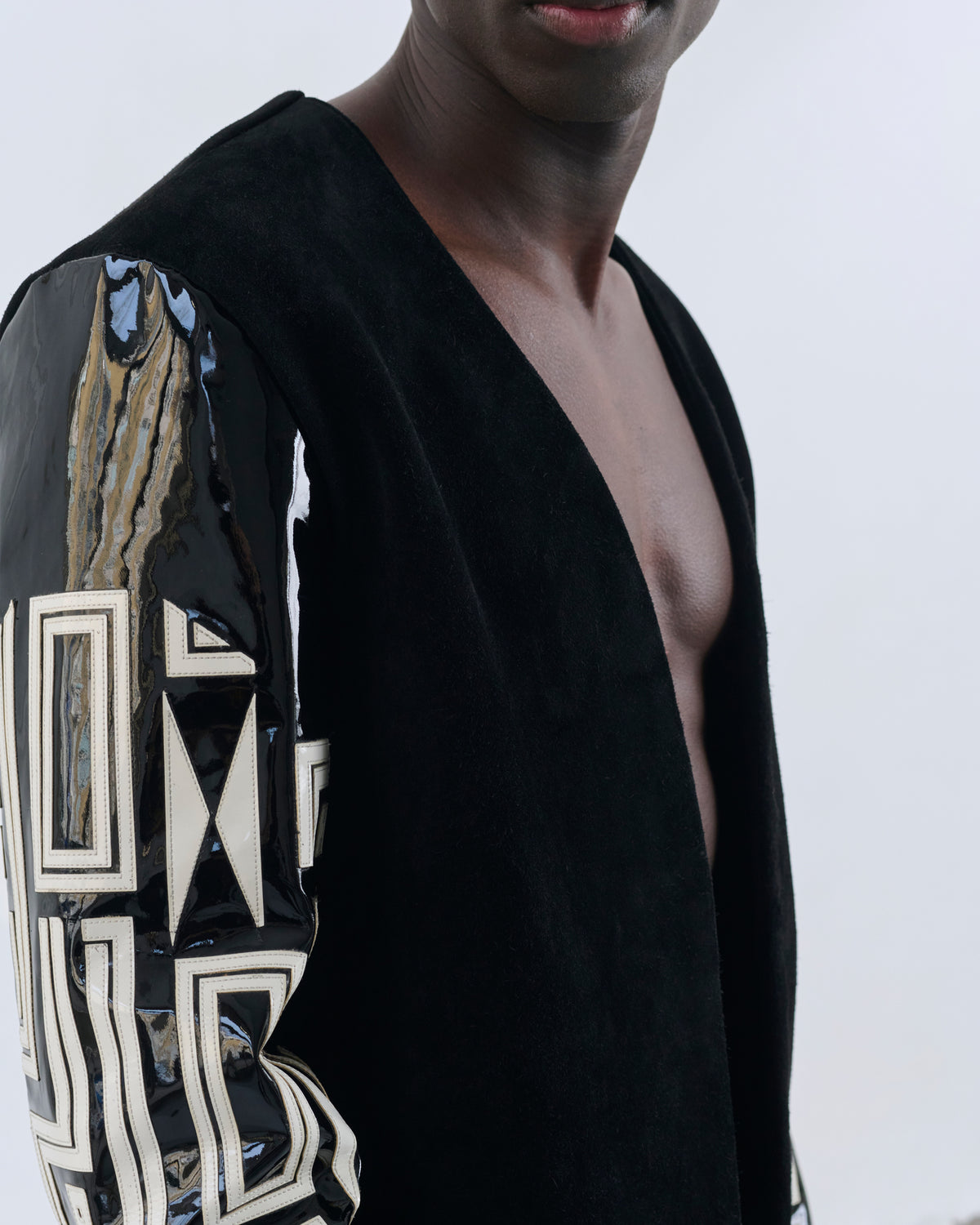 Giacca Kimono in Pelle