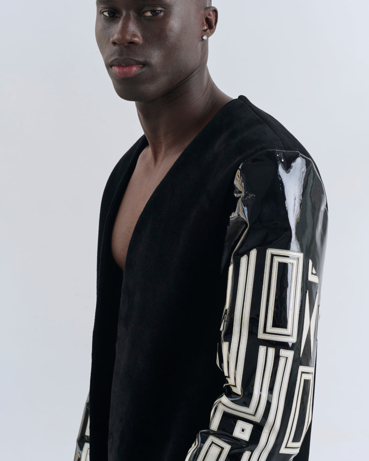 Giacca Kimono in Pelle
