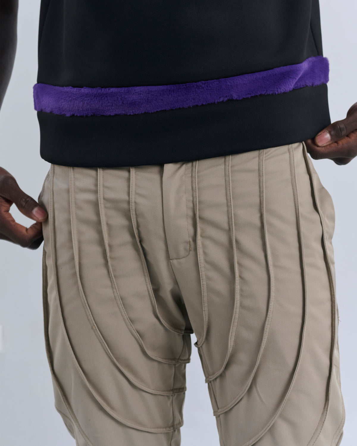Pantalone Cargo con Impunture
