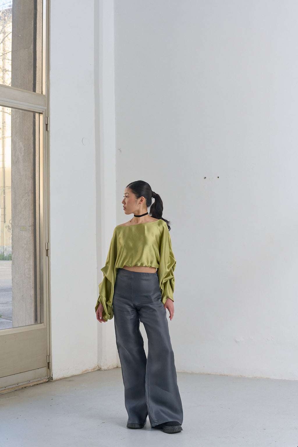 Pantalone in Seta