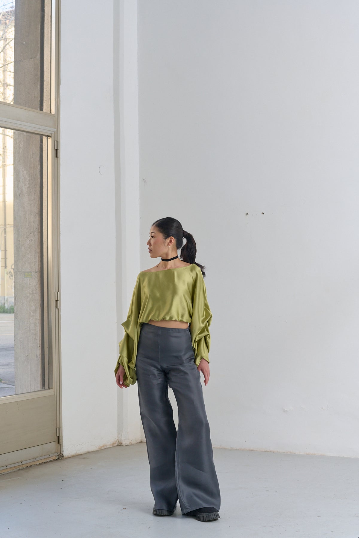Pantalone in Seta