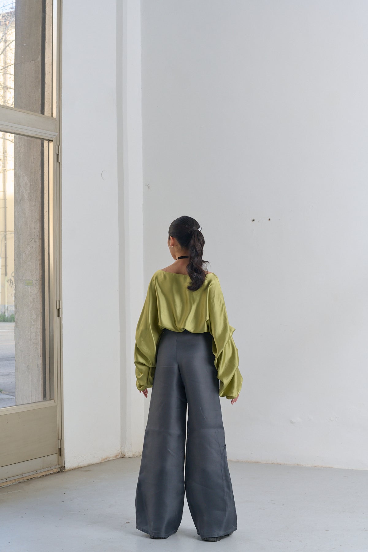 Pantalone in Seta