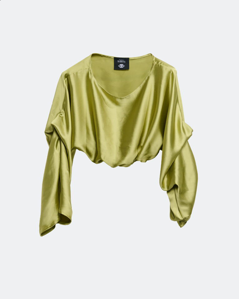 Top Drappeggio in Seta